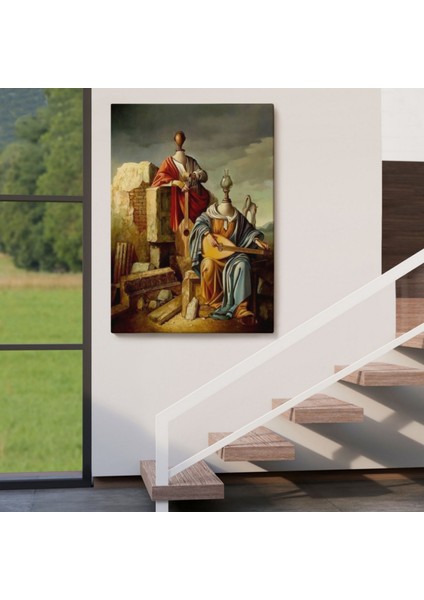 Rönesans Sürreal Tablo Vito Campanella Dekoratif Kanvas Tablo, Duvar Dekoru 6492 fırsatları