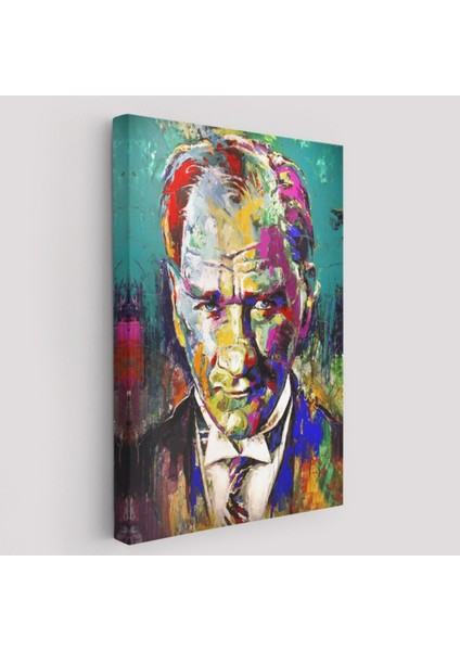 Mustafa Kemal Atatürk Dekoratif Kanvas Tablo, Duvar Dekoru 6327