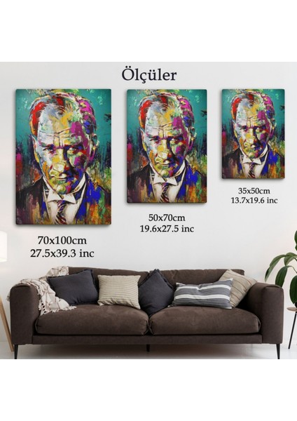 Mustafa Kemal Atatürk Dekoratif Kanvas Tablo, Duvar Dekoru 6327 fırsatları