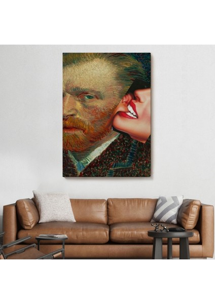 Kulağını Isıran Kadın Pop Art Vincent Van Gogh Dekoratif Kanvas Tablo, Duvar Dekoru 6486 fiyatları