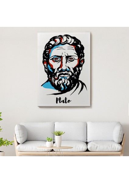 Platon Filozof Dekoratif Kanvas Tablo, Duvar Dekoru 5970 fiyatları