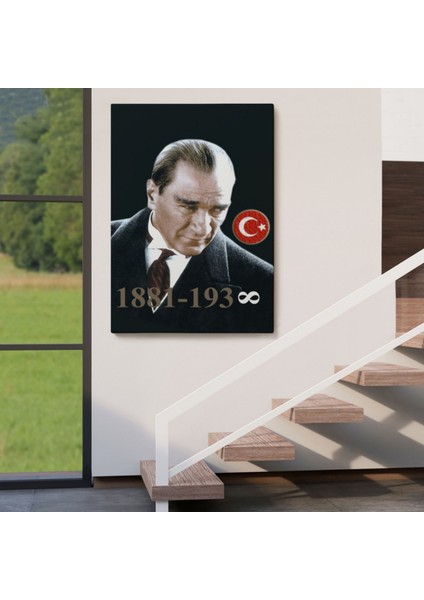 Ulu Önder Mustafa Kemal Atatürk Dekoratif Kanvas Tablo, Duvar Dekoru 6446 fırsatları