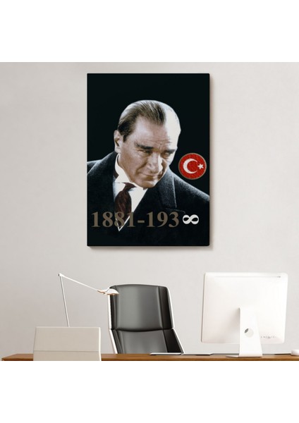Ulu Önder Mustafa Kemal Atatürk Dekoratif Kanvas Tablo, Duvar Dekoru 6446 indirimleri