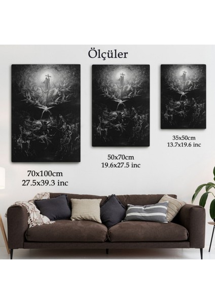 Hristiyanlığın Paganizme Karşı Zaferi Dekoratif Kanvas Tablo, Duvar Dekoru 6245 fırsatları