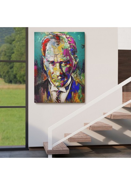 Mustafa Kemal Atatürk Dekoratif Kanvas Tablo, Duvar Dekoru 6327 indirimleri