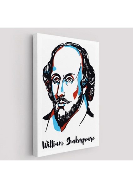 William Shakespeare Şair Yazar Dekoratif Kanvas Tablo, Duvar Dekoru 5968