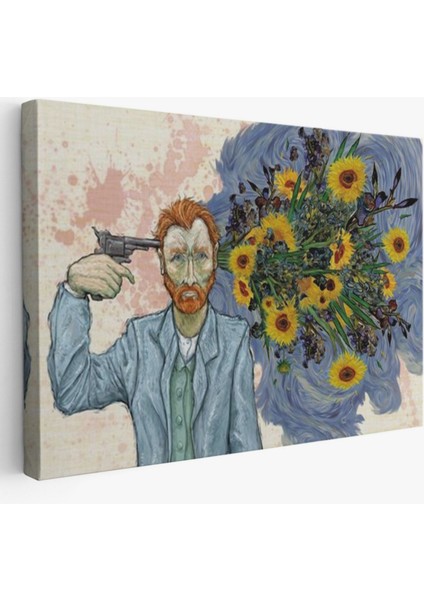 Intahar Eseri Vincent Van Gogh Gerçeküstü Dekoratif Kanvas Tablo, Duvar Dekoru 6659