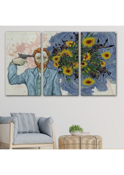 Intahar Eseri Vincent Van Gogh Gerçeküstü Dekoratif Kanvas Tablo, Duvar Dekoru 6659 modelleri