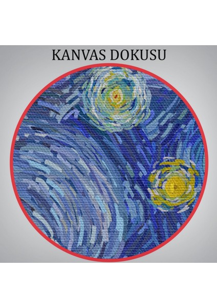 Yıldızlı Gece Eseri Van Gogh Dekoratif Kanvas Tablo, Duvar Dekoru 6519 indirimleri