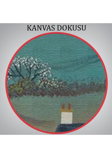 Köy Evi Manzarası Ingiltere Dekoratif Kanvas Tablo, Duvar Dekoru 6023