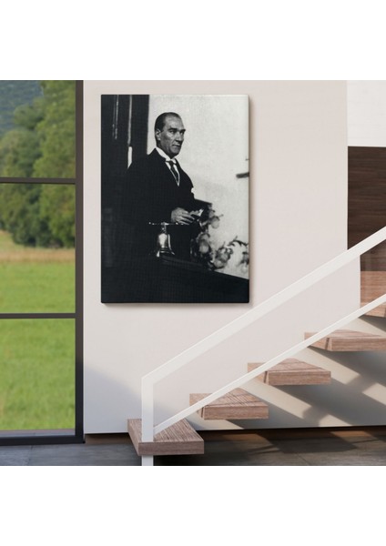 Mustafa Kemal Atatürk Portresi Dekoratif Kanvas Tablo, Duvar Dekoru FY148 fırsatları