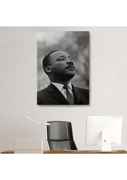 Martin Luther King Şiddet Karşıtı ve Irksal Eşitlik Dekoratif Kanvas Tablo, Duvar Dekoru 6374 modelleri