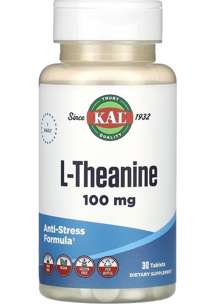L-Theanine 100 mg 30 Tablet