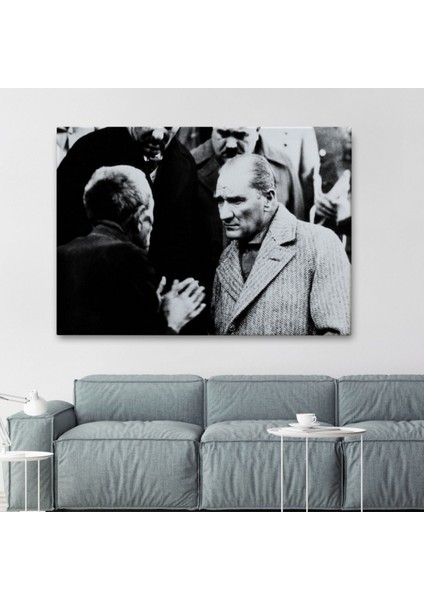 Mustafa Kemal Atatürk Portresi Dekoratif Kanvas Tablo, Duvar Dekoru FV147 fiyatları