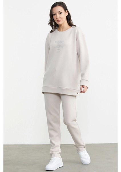 Sementa 76311 Taş Detaylı Rahat Kalıp Eşofman Takım