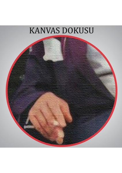Mustafa Kemal Atatürk Sandalyede Otururken Dekoratif Kanvas Tablo, Duvar Dekoru 6379