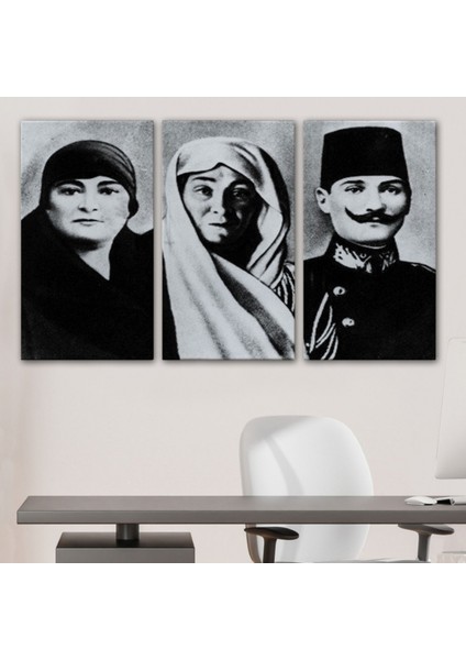 Mustafa Kemal Atatürk Portresi Dekoratif Kanvas Tablo, Duvar Dekoru FL136 fırsatları
