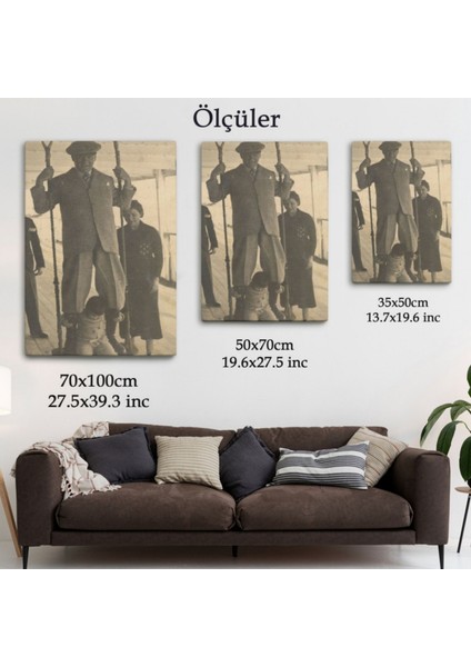 Mustafa Kemal Atatürk Portresi Dekoratif Kanvas Tablo, Duvar Dekoru FO138 modelleri