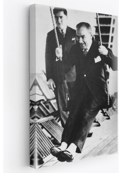 Mustafa Kemal Atatürk Portresi Dekoratif Kanvas Tablo, Duvar Dekoru FÜ146