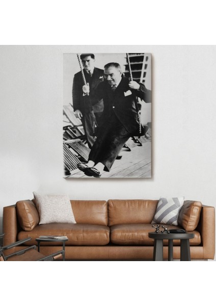 Mustafa Kemal Atatürk Portresi Dekoratif Kanvas Tablo, Duvar Dekoru FÜ146 fiyatları