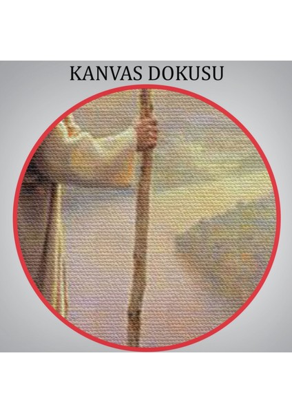 Hristiyan Duvar Sanatı, Isa Mesih, Uçurumdan Ufka Bakmak Dekoratif Kanvas Tablo 5400