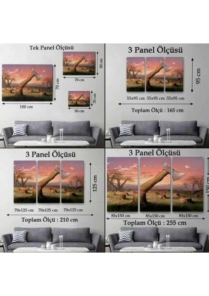Sürreal Kelebek Etkisi Tablosu Dekoratif Kanvas Tablo, Duvar Dekoru 6603 fırsatları