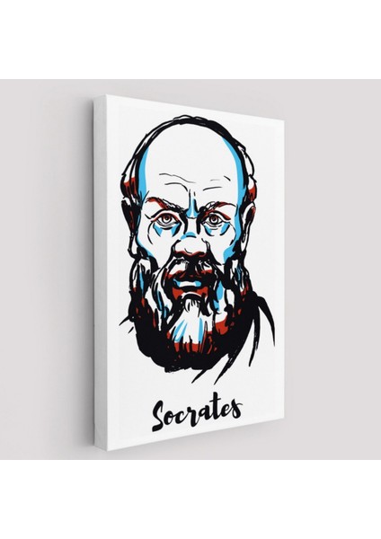 Socrates Filozof Dekoratif Kanvas Tablo, Duvar Dekoru 5969