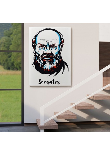 Socrates Filozof Dekoratif Kanvas Tablo, Duvar Dekoru 5969 indirimleri
