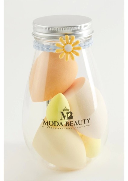 6 Adet Oval Şişeli Makyaj Süngeri