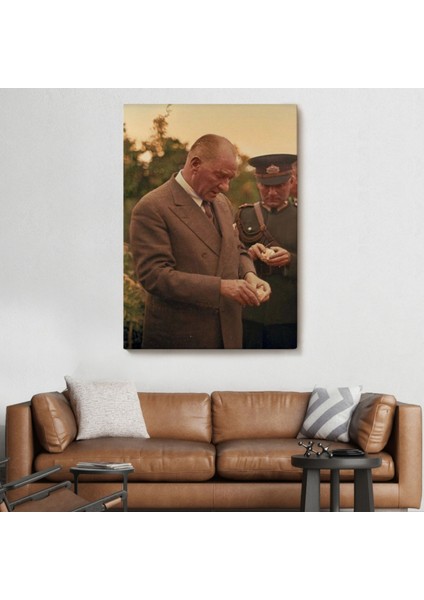 Mustafa Kemal Atatürk Portresi Dekoratif Kanvas Tablo, Duvar Dekoru FN137 fiyatları