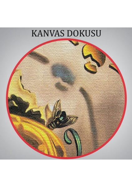 Eriyen Saat Belleğin Azmi Eseri Salvador Dali Dekoratif Kanvas Tablo, Duvar Dekoru 6599