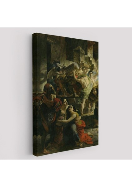 Pompeii'nin Son Günü Eseri Karl Pavlovich Dekoratif Kanvas Tablo, Duvar Dekoru 6362