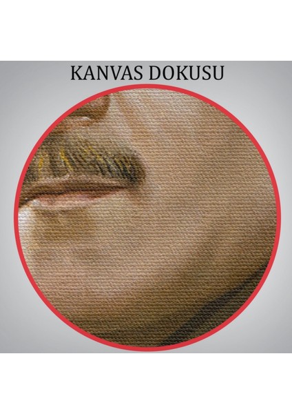Kalpağı ile Mustafa Kemal Atatürk Dekoratif Kanvas Tablo, Duvar Dekoru 6448