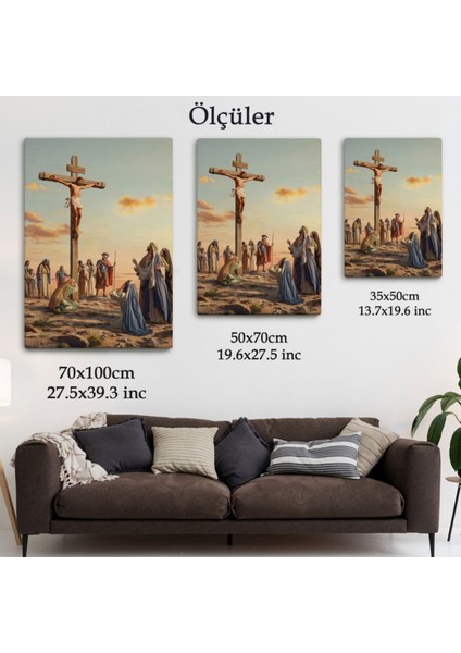 Çarmıha Gerilen Isa Mesih Jesus Christ Dekoratif Kanvas Tablo, Duvar Dekoru 6347 fırsatları