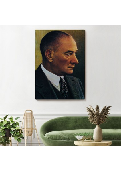 Mustafa Kemal Atatürk Portresi Dekoratif Kanvas Tablo, Duvar Dekoru DH85 fiyatları