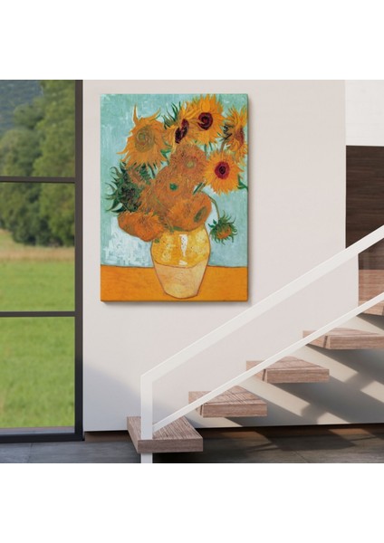Ayçiçeği Eseri Vincent Van Gogh Dekoratif Kanvas Tablo, Duvar Dekoru 6437 fırsatları