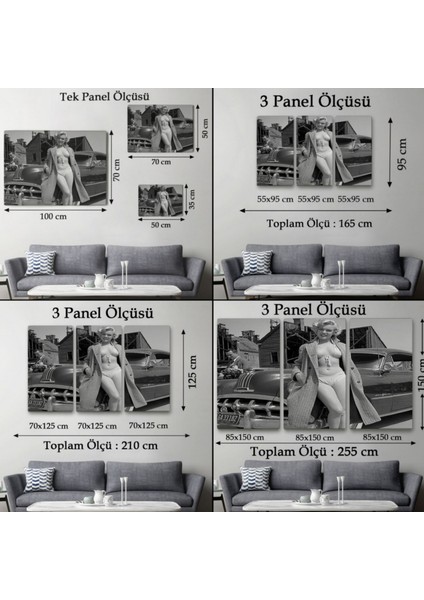 Marilyn Monroe ve Güzelliği Dekoratif Kanvas Tablo, Duvar Dekoru 6523 fırsatları