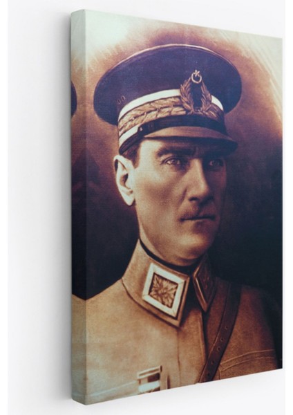 Mustafa Kemal Atatürk Portresi Dekoratif Kanvas Tablo, Duvar Dekoru Cö66