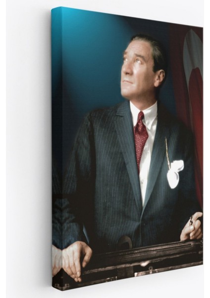 Mustafa Kemal Atatürk Portresi Dekoratif Kanvas Tablo, Duvar Dekoru CO64