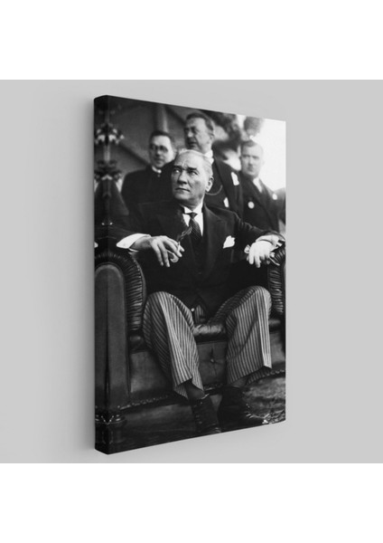 Mustafa Kemal Atatürk Portresi Dekoratif Kanvas Tablo, Duvar Dekoru Cş71