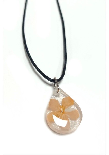 Kartopu Çiçeği Damla Epoksi Kolye