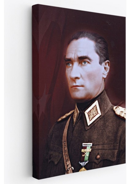 Mustafa Kemal Atatürk Portresi Dekoratif Kanvas Tablo, Duvar Dekoru CP67