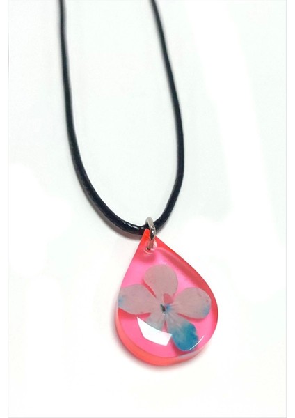 Kartopu Çiçeği Damla Epoksi Kolye