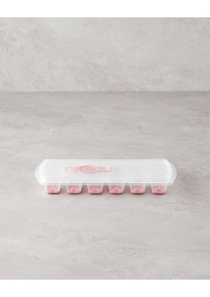Pembe Plastik Buz Kalıbı 24X10 Cm, Pratik ve Şık Tasarım
