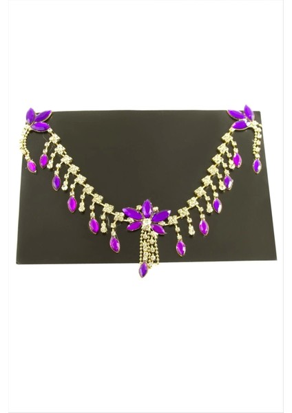 Papatya Şerit Taşlı Alınlık