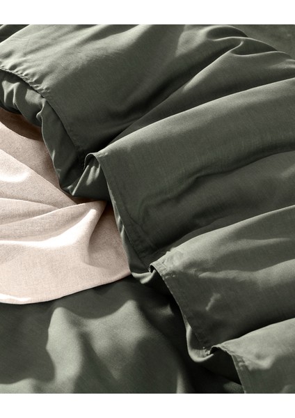 Loire Tek Kişilik Tencel Nevresim Takımı ( TENCEL™ ) - Haki modelleri