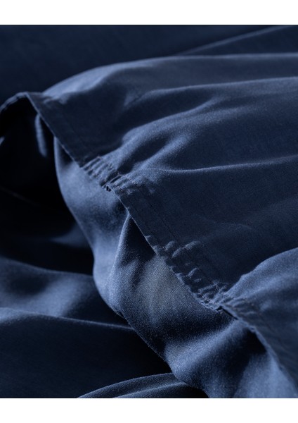 Loire Tek Kişilik Tencel Nevresim Takımı ( TENCEL™ ) - Lacivert indirimleri
