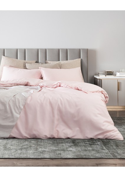 Loire Tek Kişilik Tencel Nevresim Takımı ( TENCEL™ ) - Pudra