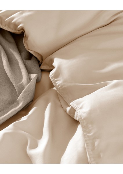 Loire Tek Kişilik Tencel Nevresim Takımı ( TENCEL™ ) - Bej modelleri