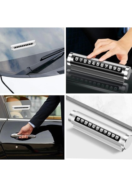 Bfs Alüminyum Kasa Gri Renk Çevirmeli Araç Içi Telefon Numaratörü Park Oto Numaratörü fiyatları